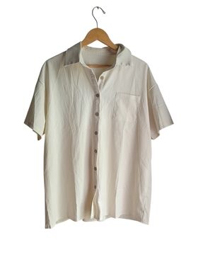 White Button Down Shirt Size XL